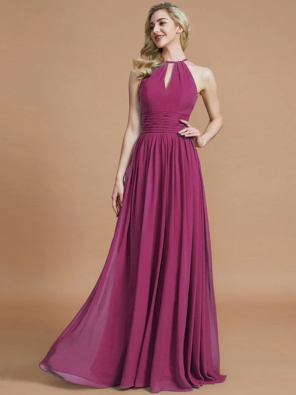 Amazing Chiffon Scoop Sleeveless Bridesmaid Dresses - Image 10