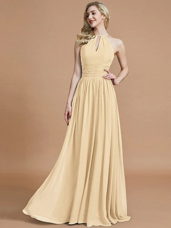 Amazing Chiffon Scoop Sleeveless Bridesmaid Dresses - Image 11