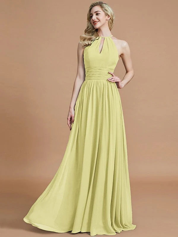 Amazing Chiffon Scoop Sleeveless Bridesmaid Dresses - Image 13
