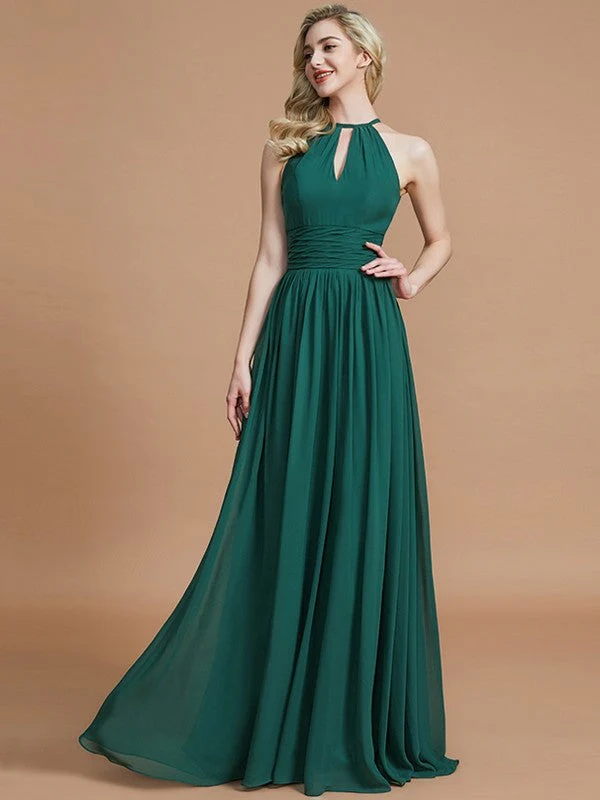 Amazing Chiffon Scoop Sleeveless Bridesmaid Dresses - Image 14