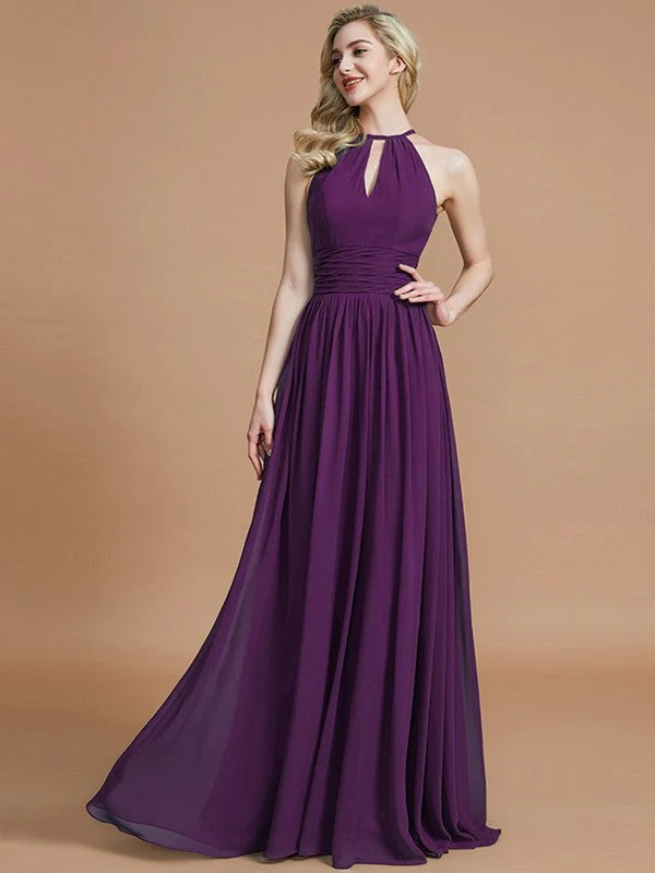 Amazing Chiffon Scoop Sleeveless Bridesmaid Dresses - Image 18
