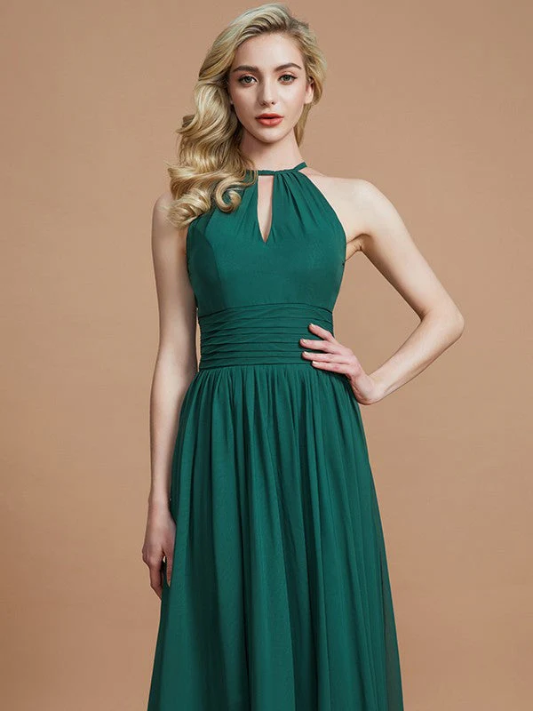 Amazing Chiffon Scoop Sleeveless Bridesmaid Dresses - Image 2