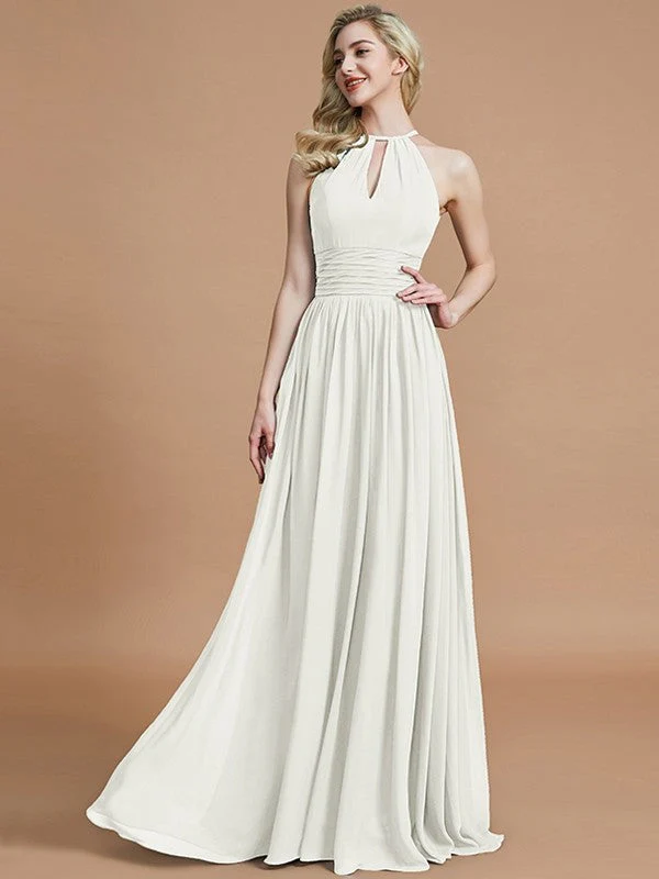 Amazing Chiffon Scoop Sleeveless Bridesmaid Dresses - Image 21