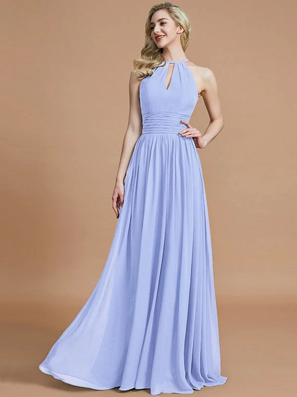 Amazing Chiffon Scoop Sleeveless Bridesmaid Dresses - Image 22