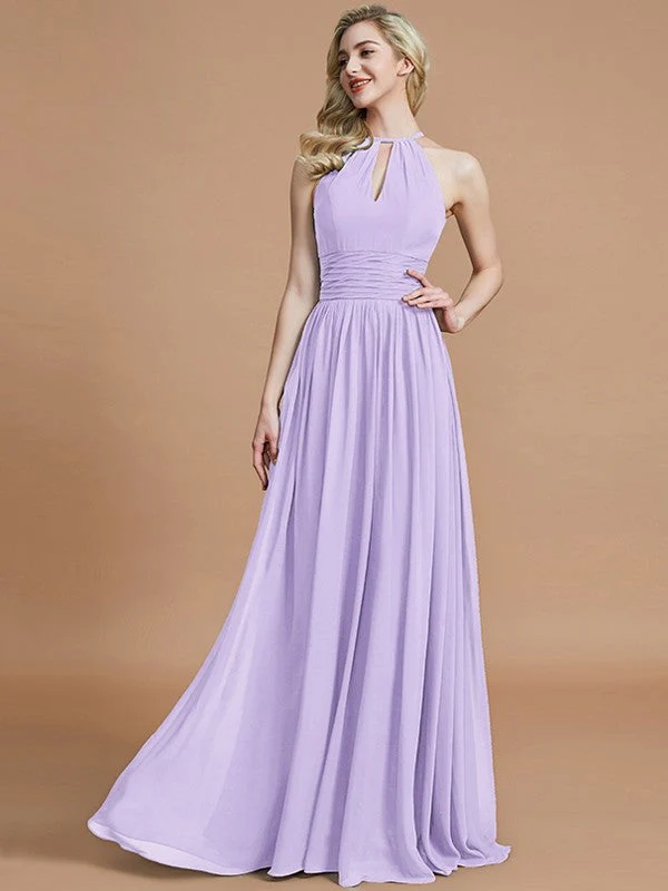 Amazing Chiffon Scoop Sleeveless Bridesmaid Dresses - Image 24