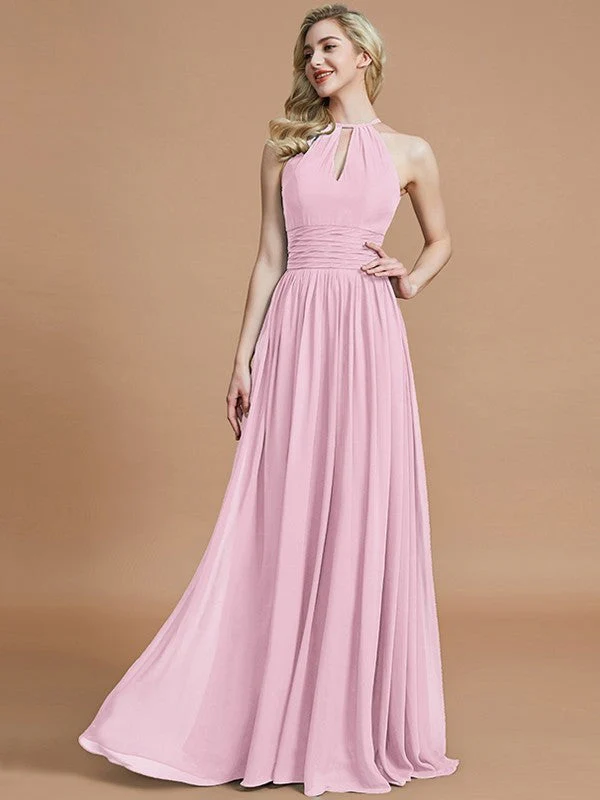 Amazing Chiffon Scoop Sleeveless Bridesmaid Dresses - Image 27