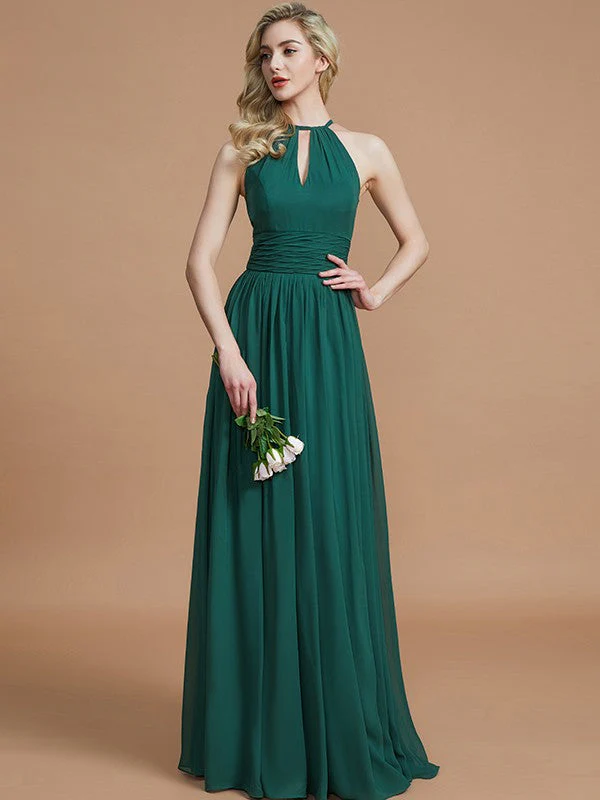 Amazing Chiffon Scoop Sleeveless Bridesmaid Dresses - Image 3