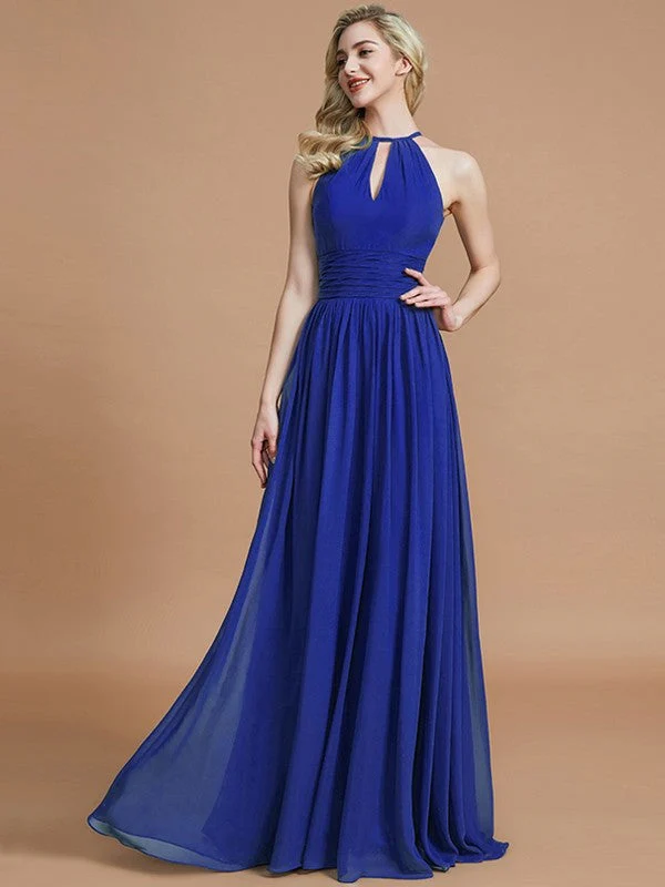 Amazing Chiffon Scoop Sleeveless Bridesmaid Dresses - Image 30
