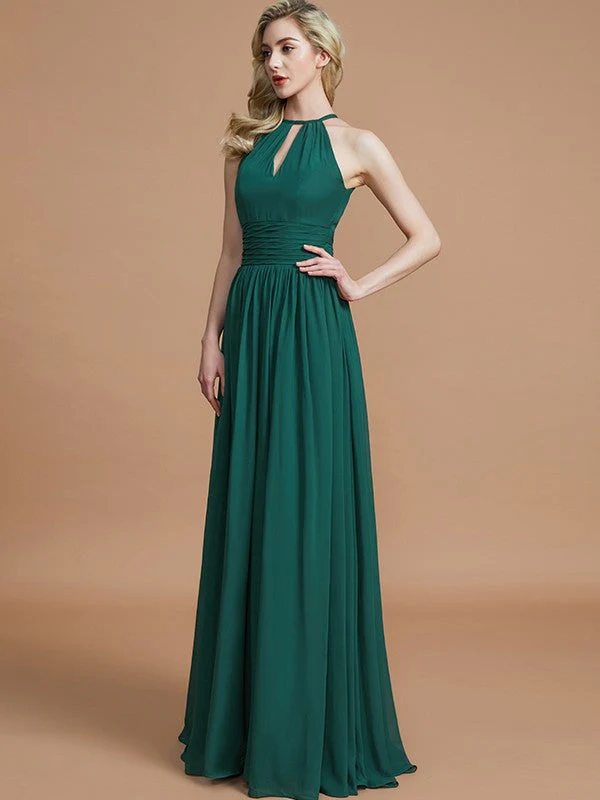 Amazing Chiffon Scoop Sleeveless Bridesmaid Dresses - Image 4