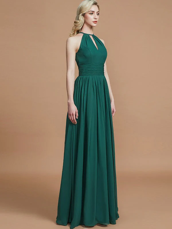 Amazing Chiffon Scoop Sleeveless Bridesmaid Dresses - Image 5