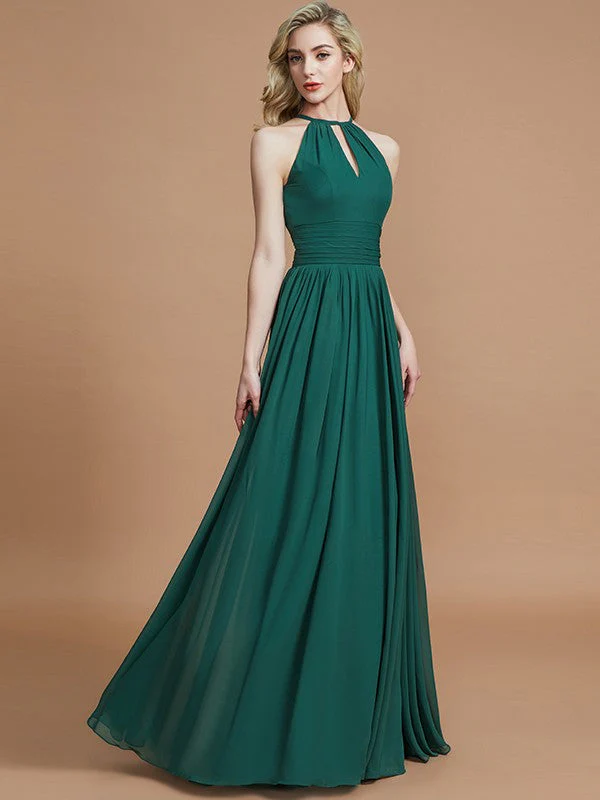 Amazing Chiffon Scoop Sleeveless Bridesmaid Dresses - Image 6