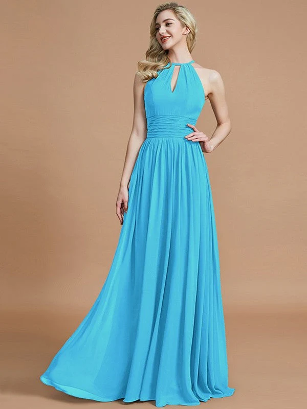 Amazing Chiffon Scoop Sleeveless Bridesmaid Dresses - Image 8