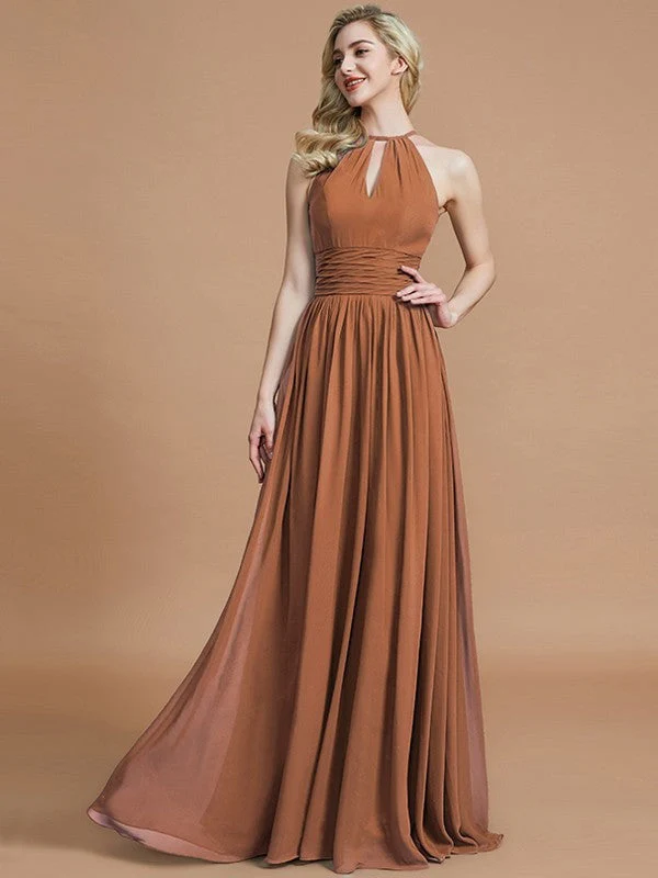 Amazing Chiffon Scoop Sleeveless Bridesmaid Dresses - Image 9