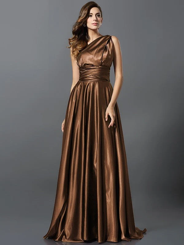 Charming Pleats Sleeveless Long Bridesmaid Dresses - Image 16