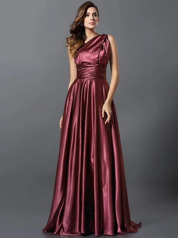 Charming Pleats Sleeveless Long Bridesmaid Dresses - Image 17