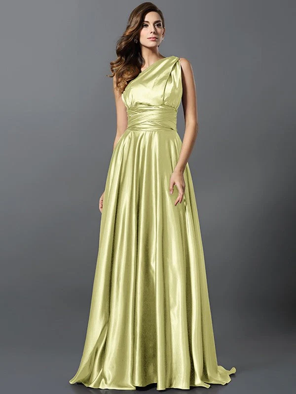 Charming Pleats Sleeveless Long Bridesmaid Dresses - Image 20
