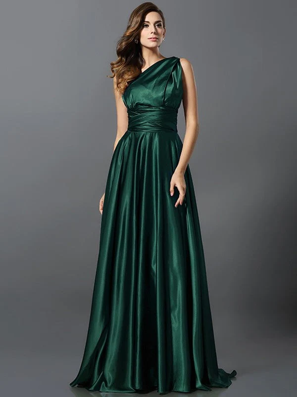 Charming Pleats Sleeveless Long Bridesmaid Dresses - Image 21