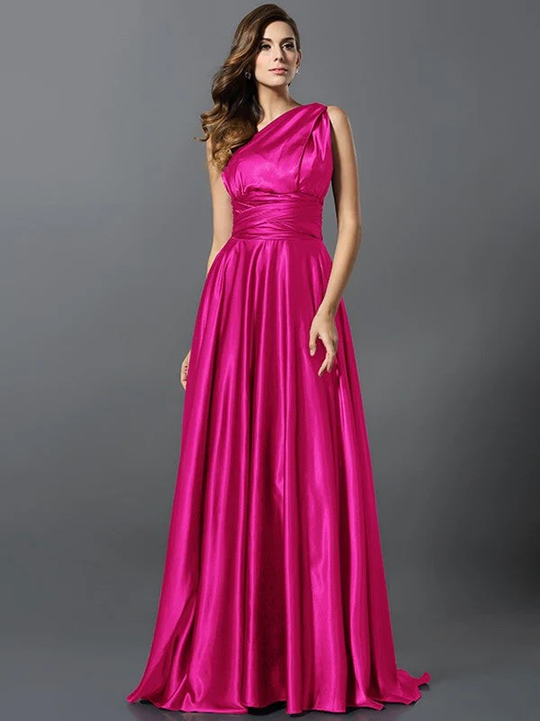 Charming Pleats Sleeveless Long Bridesmaid Dresses - Image 23