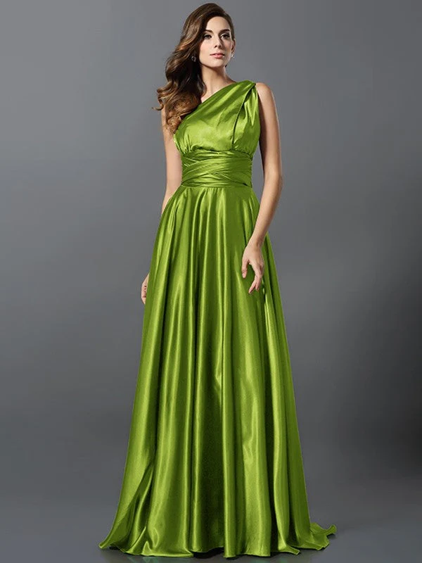 Charming Pleats Sleeveless Long Bridesmaid Dresses - Image 26