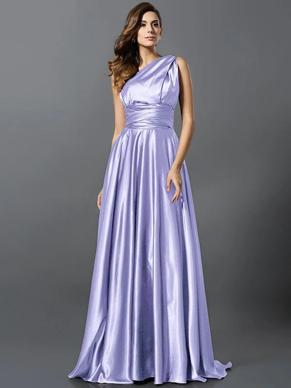 Charming Pleats Sleeveless Long Bridesmaid Dresses - Image 29