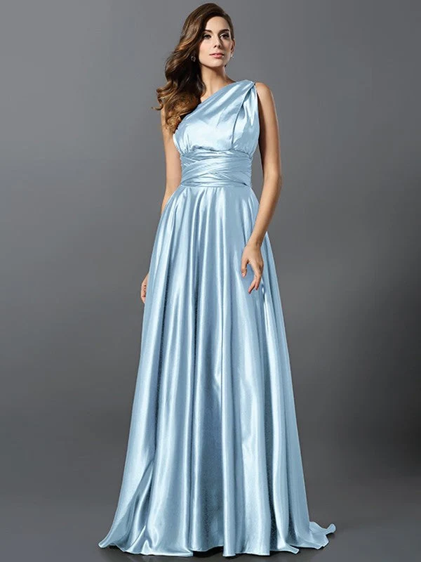 Charming Pleats Sleeveless Long Bridesmaid Dresses - Image 30