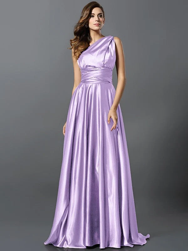 Charming Pleats Sleeveless Long Bridesmaid Dresses - Image 31