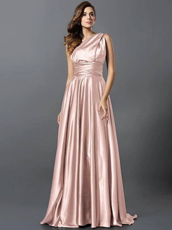 Charming Pleats Sleeveless Long Bridesmaid Dresses - Image 33