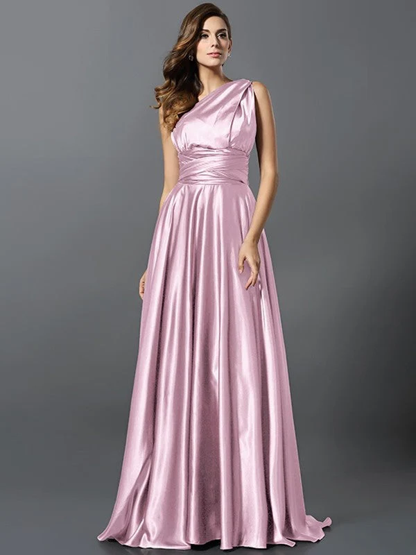 Charming Pleats Sleeveless Long Bridesmaid Dresses - Image 34