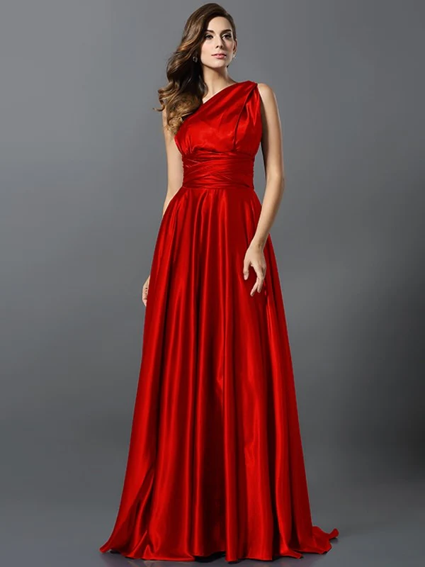 Charming Pleats Sleeveless Long Bridesmaid Dresses - Image 35