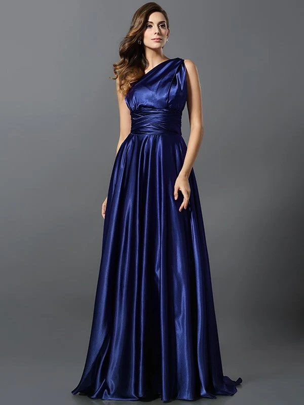 Charming Pleats Sleeveless Long Bridesmaid Dresses - Image 37