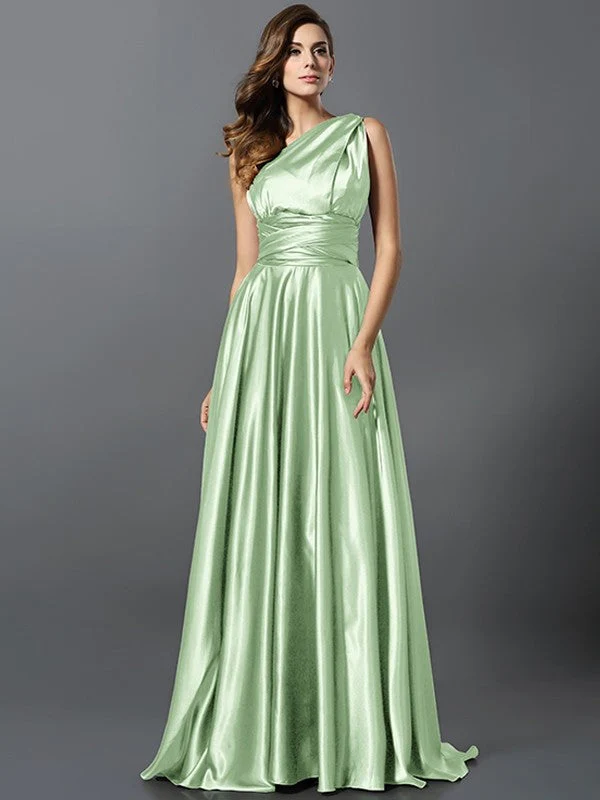Charming Pleats Sleeveless Long Bridesmaid Dresses - Image 38