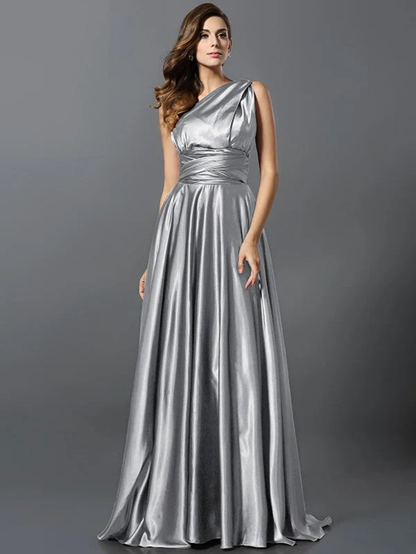 Charming Pleats Sleeveless Long Bridesmaid Dresses - Image 39