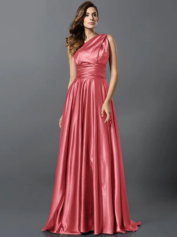 Charming Pleats Sleeveless Long Bridesmaid Dresses - Image 40