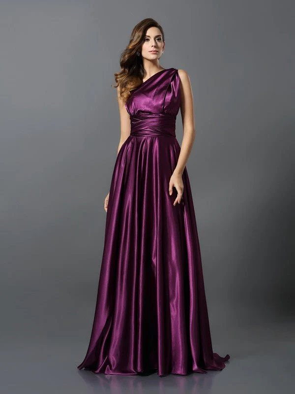 Charming Pleats Sleeveless Long Bridesmaid Dresses - Image 8