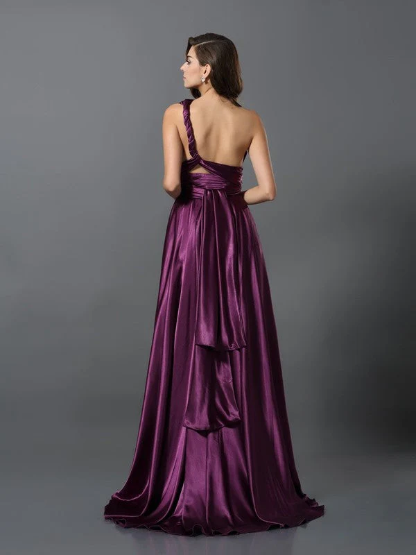 Charming Pleats Sleeveless Long Bridesmaid Dresses - Image 9