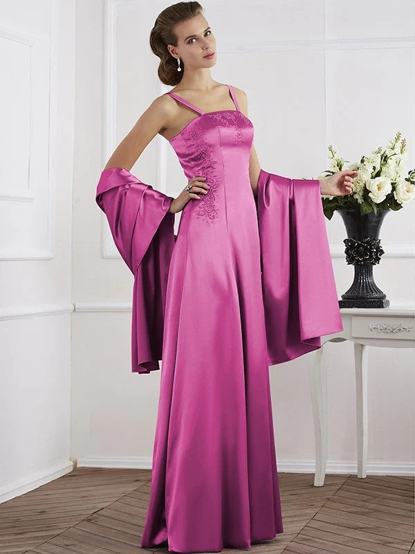 Charming Spaghetti Straps Sleeveless Beading Long Mother of the Bride Dresses - Image 10