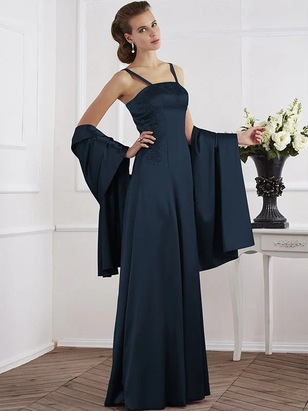 Charming Spaghetti Straps Sleeveless Beading Long Mother of the Bride Dresses - Image 11