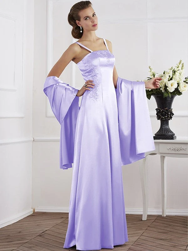 Charming Spaghetti Straps Sleeveless Beading Long Mother of the Bride Dresses - Image 18