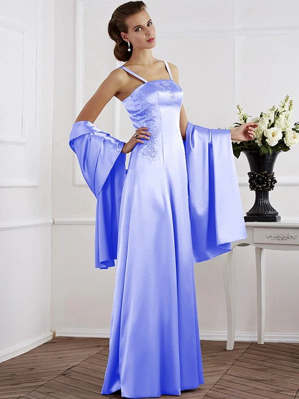 Charming Spaghetti Straps Sleeveless Beading Long Mother of the Bride Dresses - Image 20