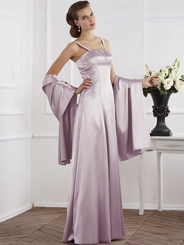 Charming Spaghetti Straps Sleeveless Beading Long Mother of the Bride Dresses - Image 21