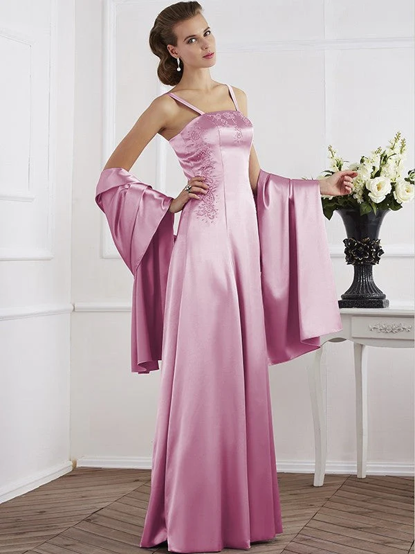 Charming Spaghetti Straps Sleeveless Beading Long Mother of the Bride Dresses - Image 22