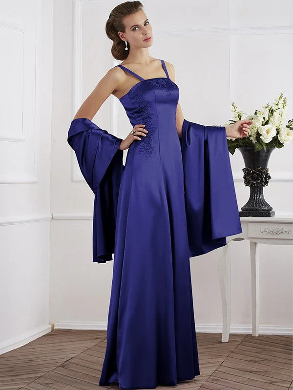 Charming Spaghetti Straps Sleeveless Beading Long Mother of the Bride Dresses - Image 25