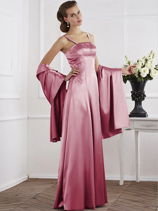 Charming Spaghetti Straps Sleeveless Beading Long Mother of the Bride Dresses - Image 27