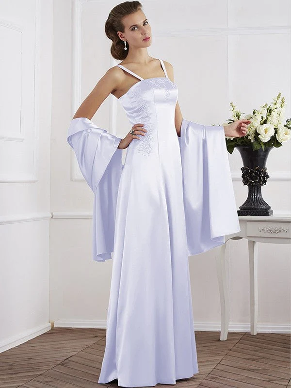 Charming Spaghetti Straps Sleeveless Beading Long Mother of the Bride Dresses - Image 29