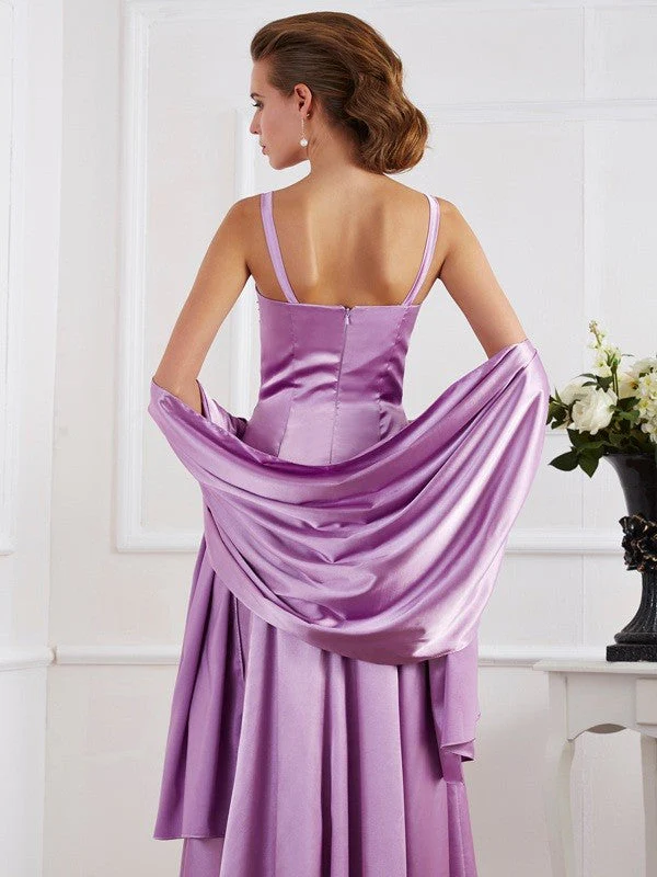 Charming Spaghetti Straps Sleeveless Beading Long Mother of the Bride Dresses - Image 30