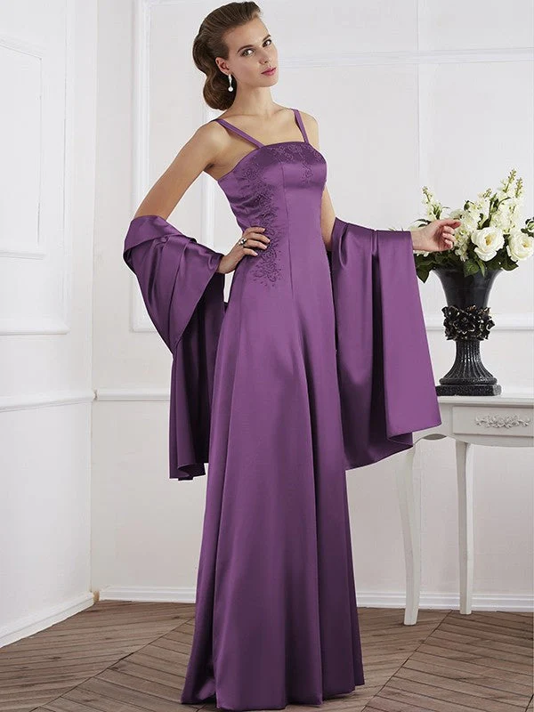 Charming Spaghetti Straps Sleeveless Beading Long Mother of the Bride Dresses - Image 5