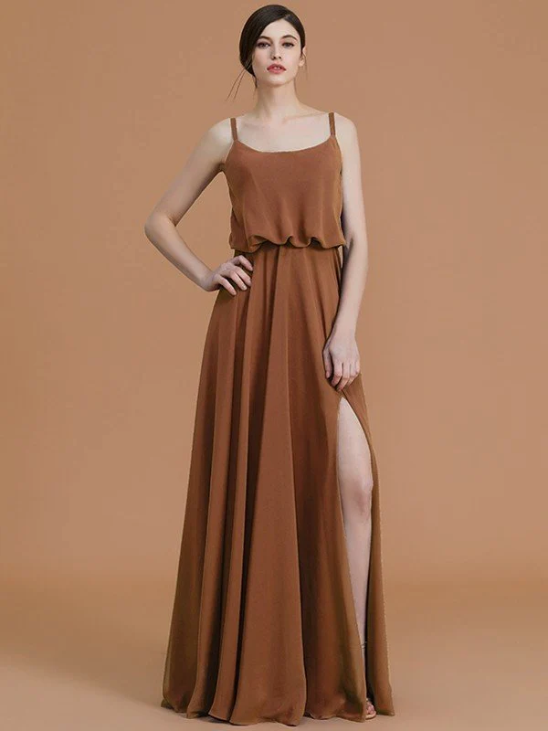 Charming Spaghetti Straps Sleeveless Ruffles Chiffon Bridesmaid Dresses - Image 9