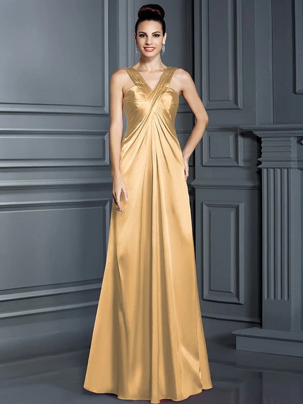 Charming Straps Sleeveless Long Bridesmaid Dresses - Image 10