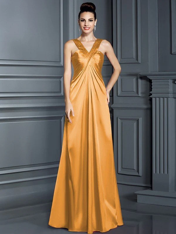 Charming Straps Sleeveless Long Bridesmaid Dresses - Image 20
