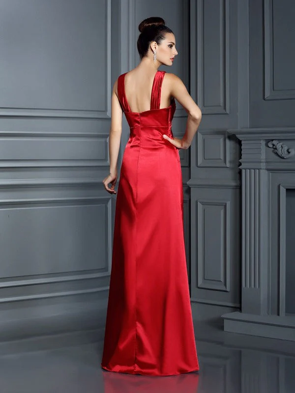 Charming Straps Sleeveless Long Bridesmaid Dresses - Image 30